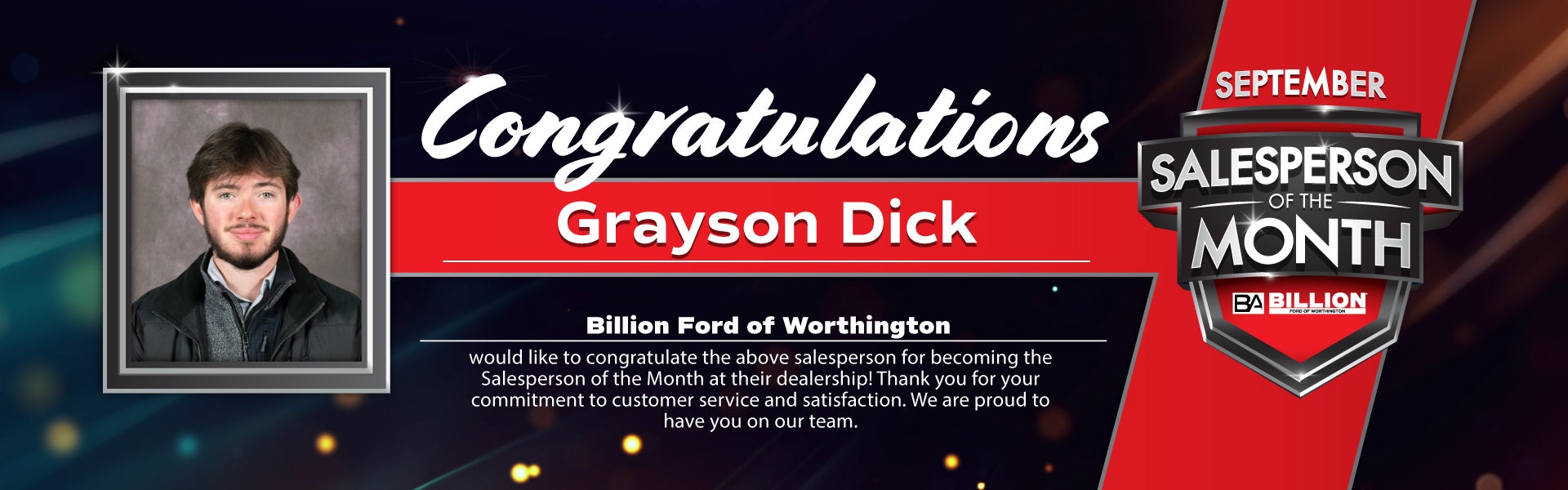 SALESPERSON OF THE MONTH