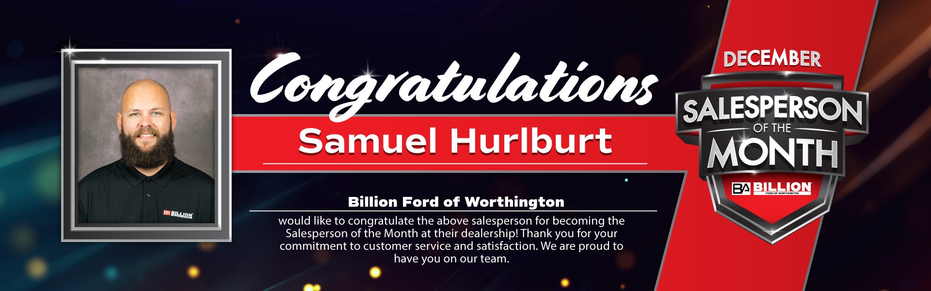 SALESPERSON OF THE MONTH